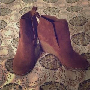 Lucky Brand Suede Ankle Booties